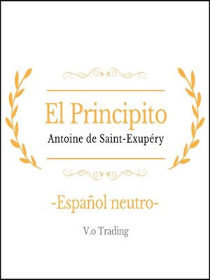cover image of El principito